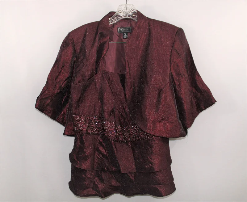 Dressbarn Collection Top & Jacket | Size 14 Rayon Jacket Velvet Jacket Corduroy Jacket