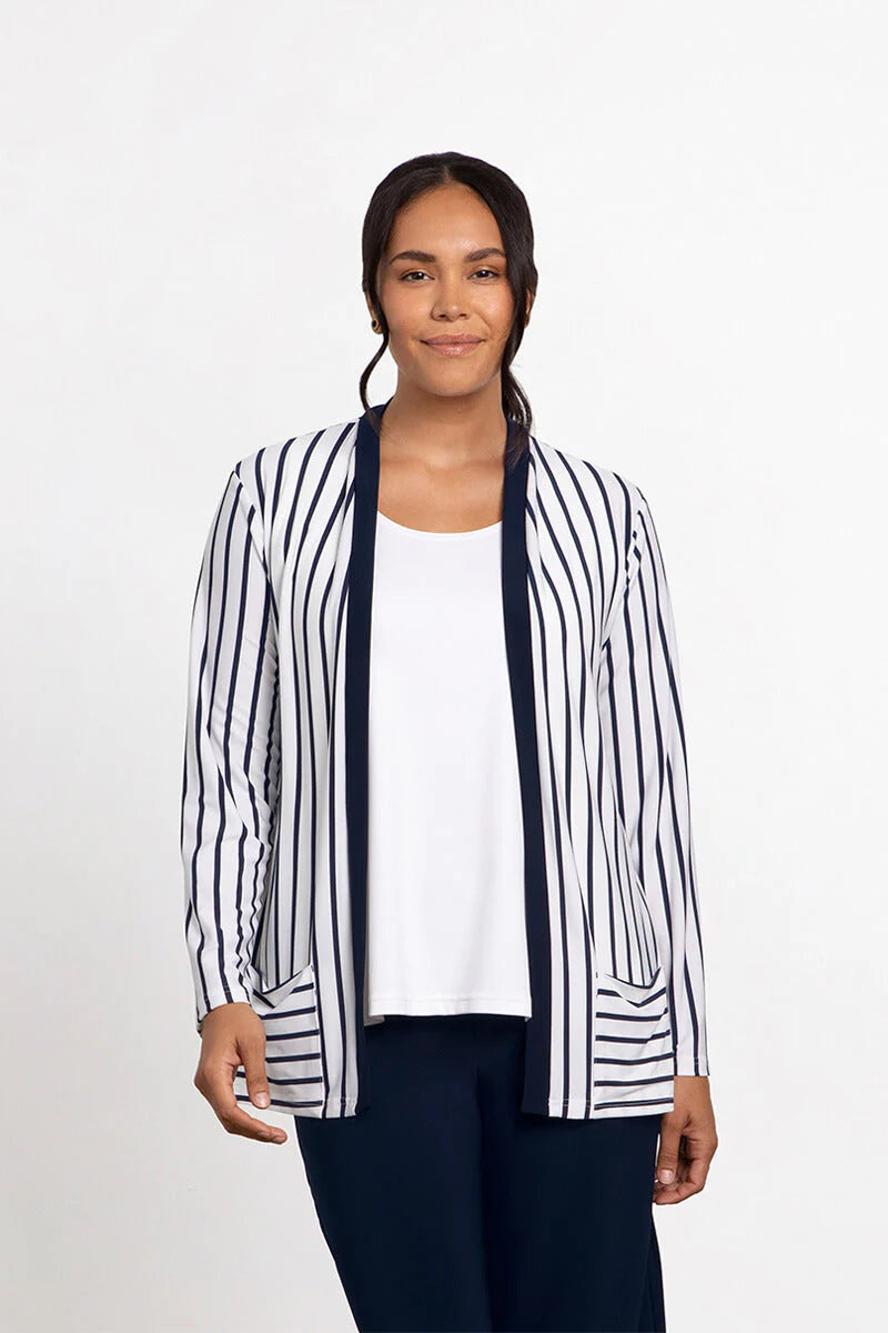 SYMPLI - STRIPE EVERYDAY CARDIGAN Spandex Rayon Corduroy