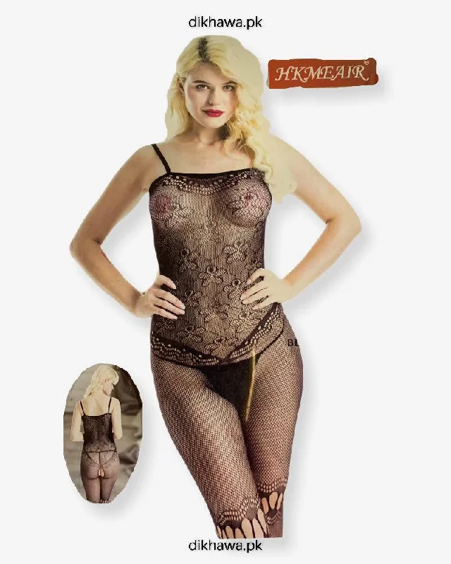 Hkmeair Khushi Print Sexy Net Bodystocking No 8057 Comfortable Lace Bodysuit