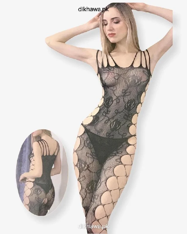 Hkmeair You Forever Sexy Net Bodystocking No H8234 Stylish One-Shoulder Bodysuit