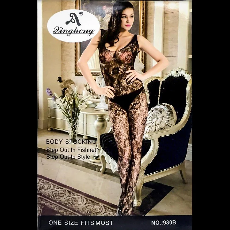 Sexy Stylish Bodystocking 930B Elegant Bodysuit with Chiffon