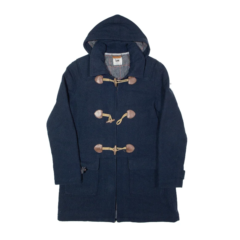 LEE Blue Duffle Coat M Chic Winter Coat