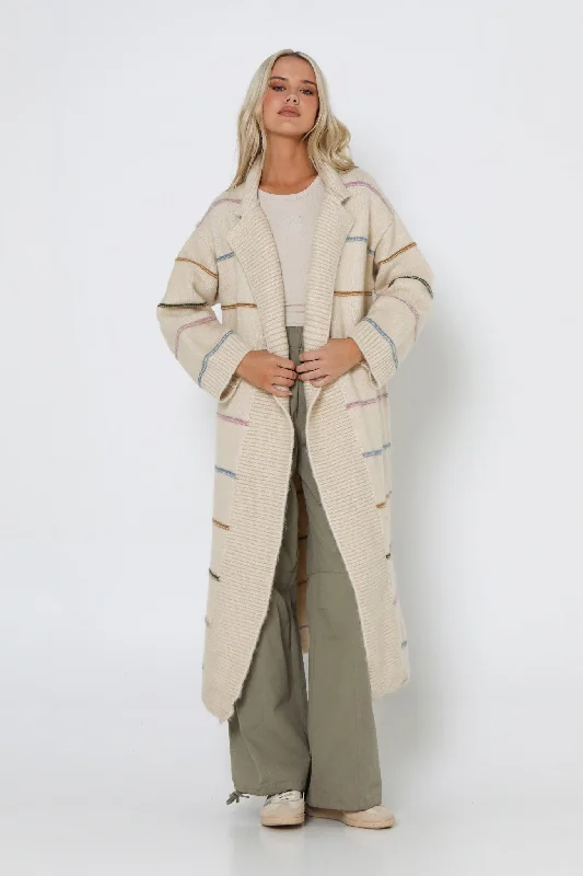 LOST IN LUNAR JUNIE COATIGAN - OAT Casual Open-Front Coat