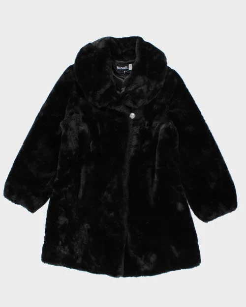 Novelti Faux Fur Coat - S Luxury Cashmere Wrap