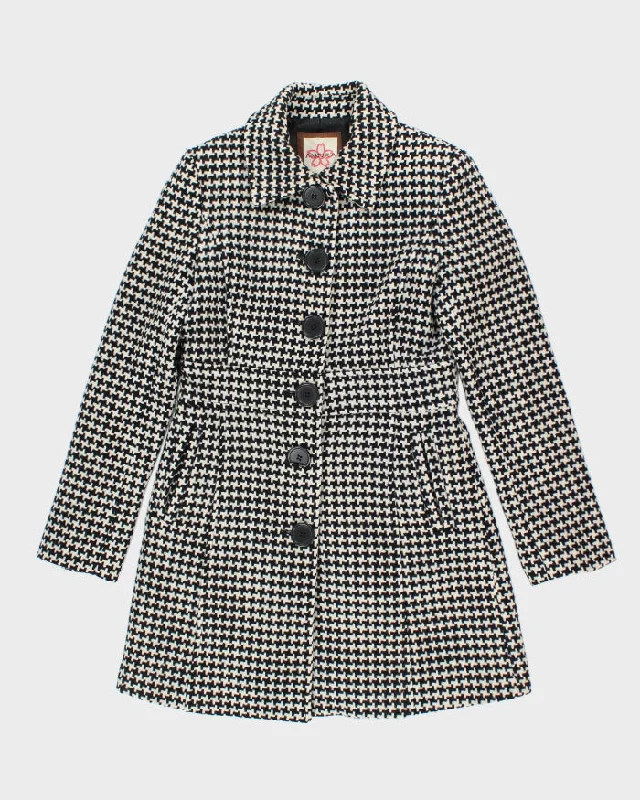 Sakura Wool Button-up Coat - M Quilted Puffer Jacket