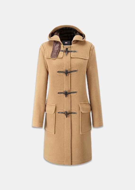 Women's Original Duffle Coat Camel Cropped Tweed Jacket