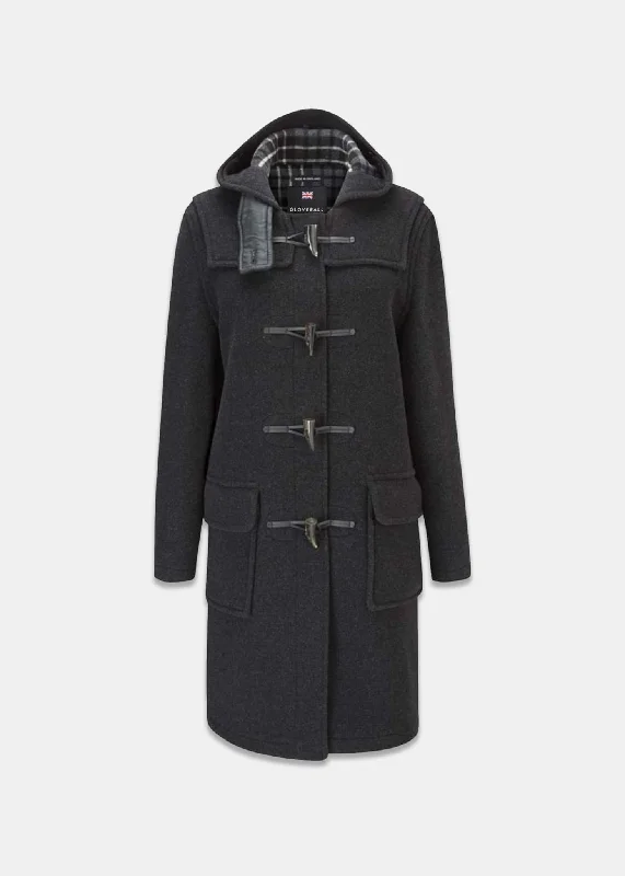 Women's Original Duffle Coat Charcoal Military-Inspired Jacket