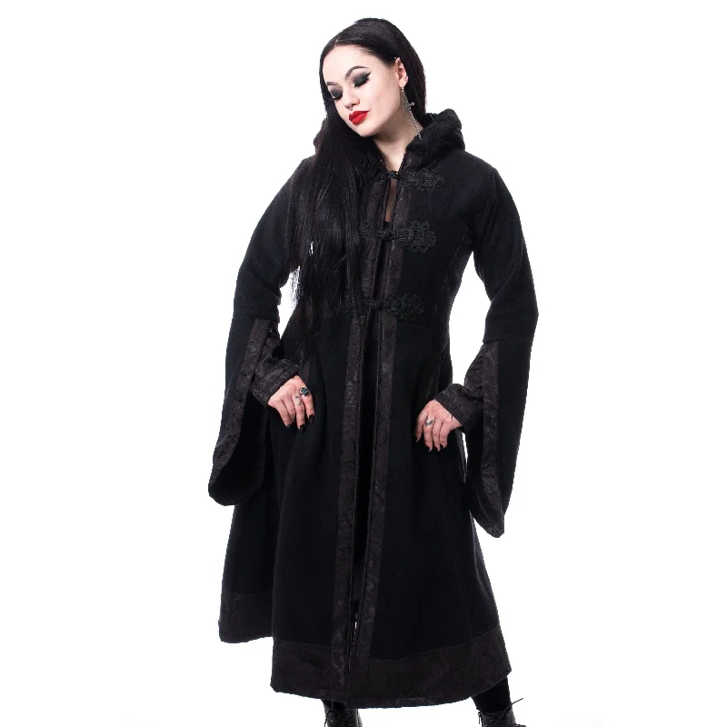 LUELLA COAT - BLACK Oversized Teddy Coat