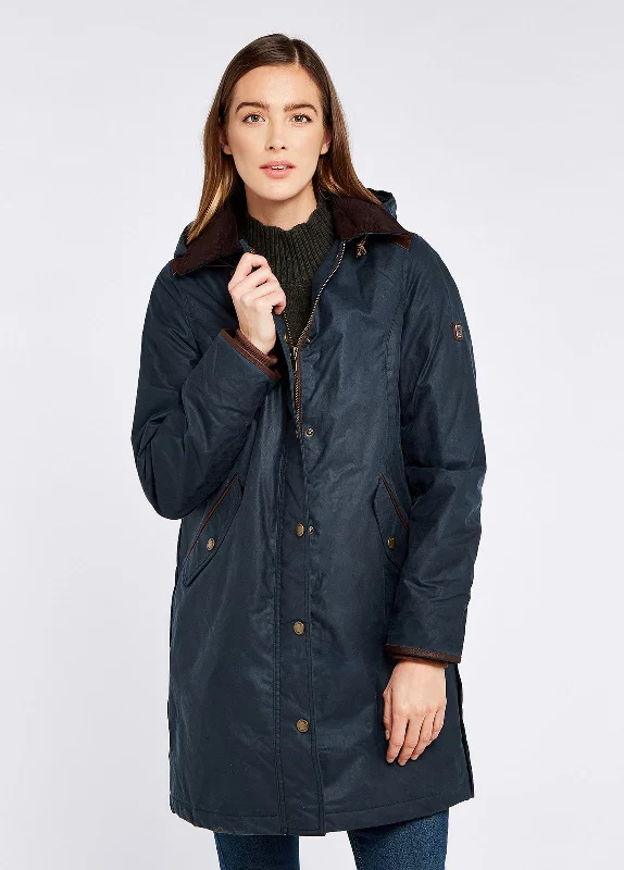 Ormond Wax Coat - Ocean Blue Waterproof Rain Jacket