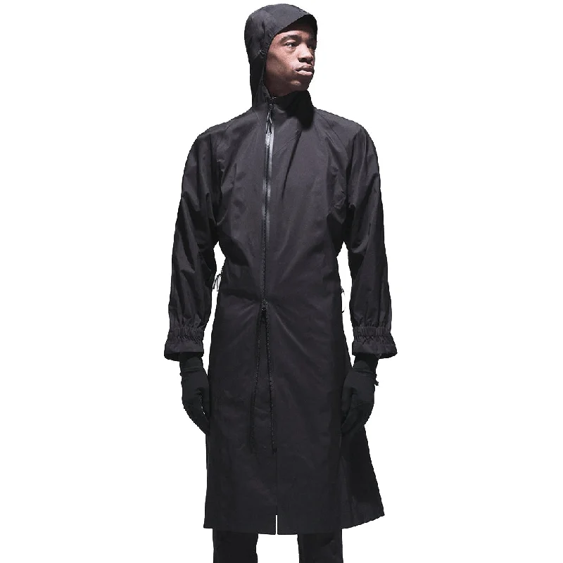 Soar Rain Coat Black Double-Layered Poncho