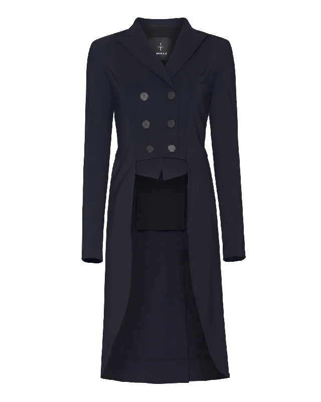 Star Cut Technical Tailcoat Woman - Navy Softshell Outdoor Jacket