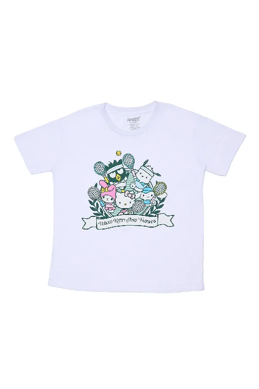 Hello Kitty And Friends Team Sports Graphic Relaxed Tee Fitted T-Shirt Seamless Stretchy