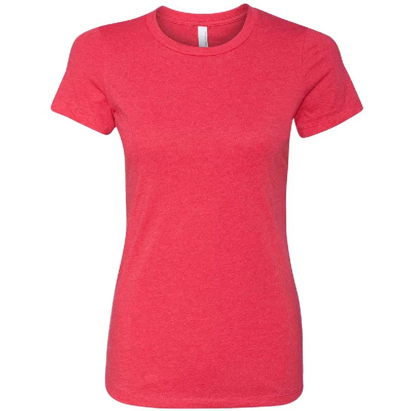 Next Level Women's Red CVC Crew Tee Seamless Knitted Crochet