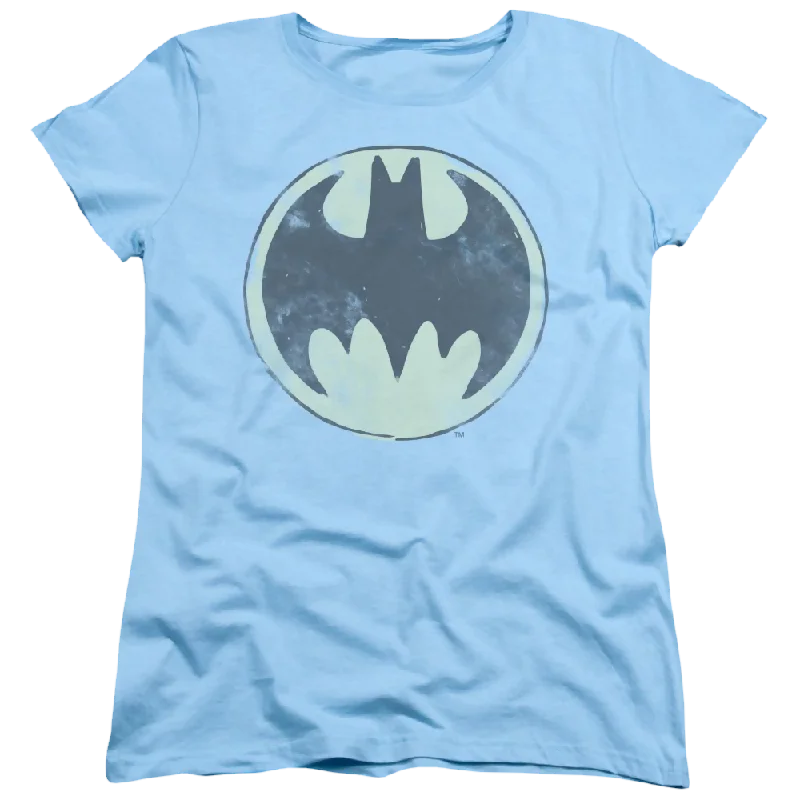 Batman Old Time Logo - Women's T-Shirt Welt Pockets Slit Pockets