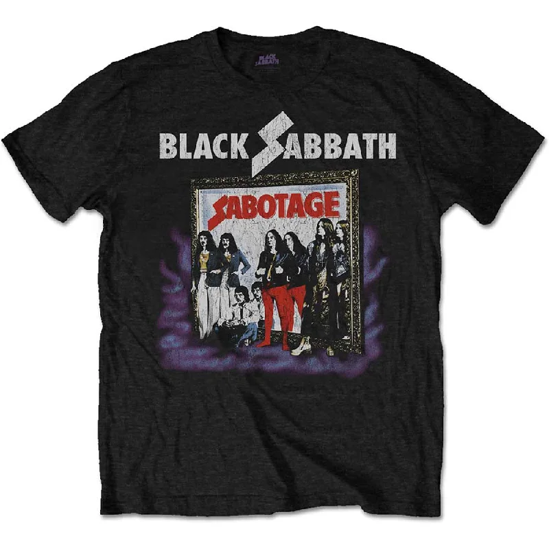 BLACK SABBATH Attractive T-Shirt, Sabotage Vintage Silk Blend Satin Velvet