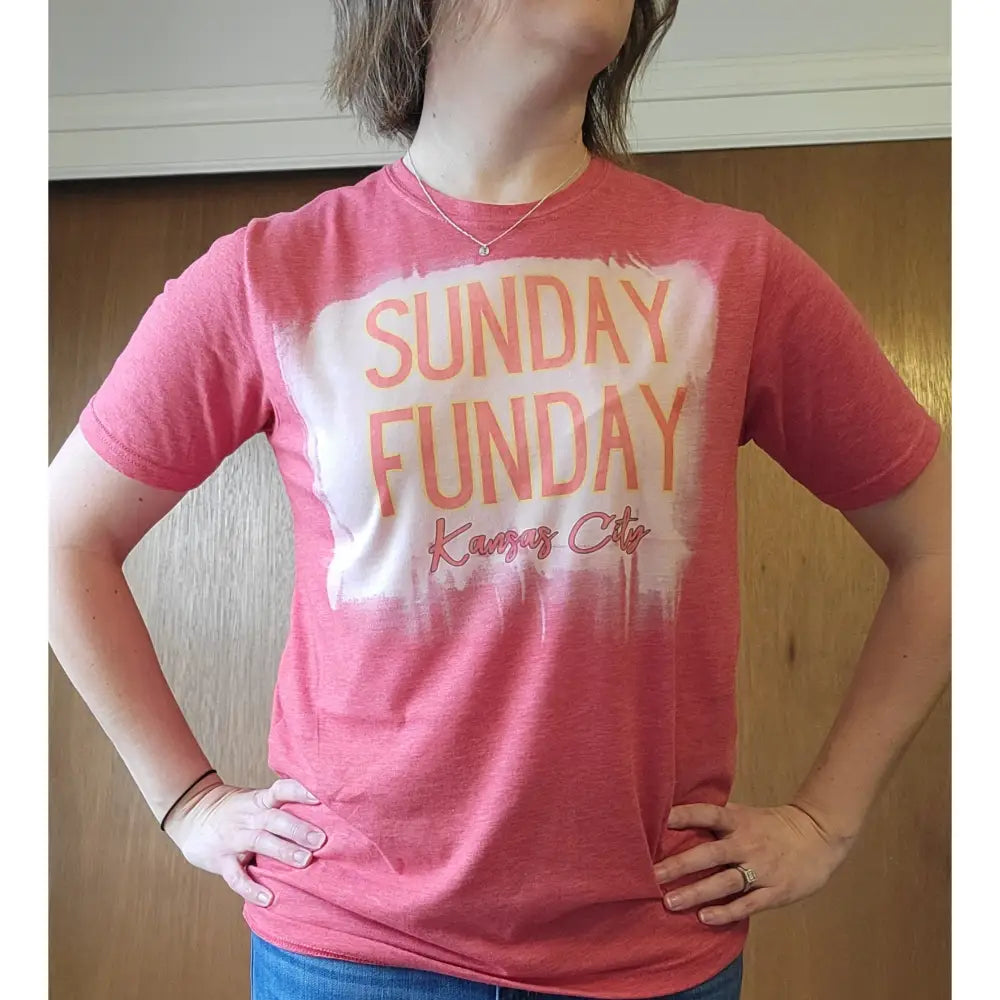 Bleached Sunday Funday Unisex Shirt Welt Pockets Slit Pockets Flap Pockets