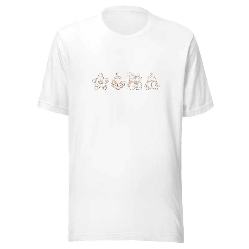 Festive Graphic Women Staple Eco T-Shirt Modern Contemporary Chic