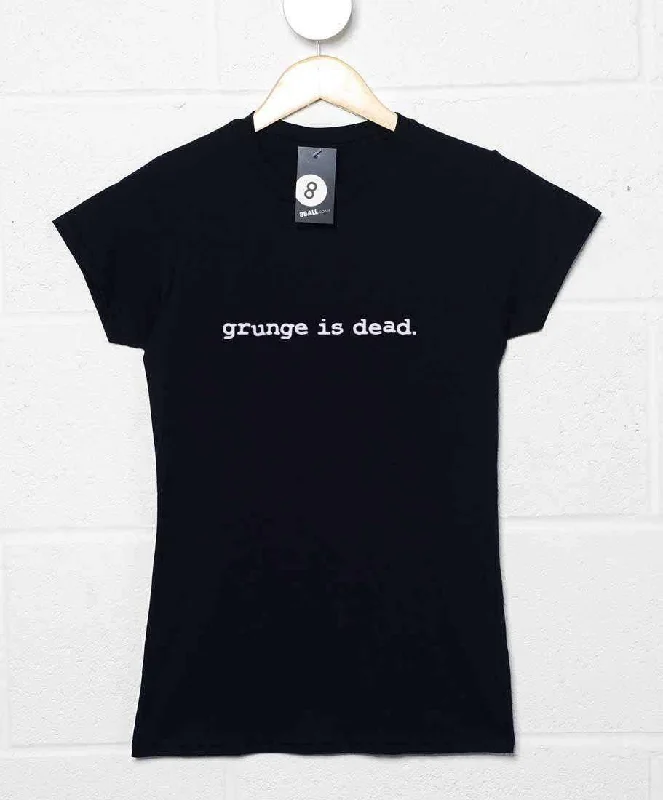 Grunge Is Dead Womens T-Shirt As Worn By Kurt Cobain Terry Blend Velvet Blend Canvas Blend