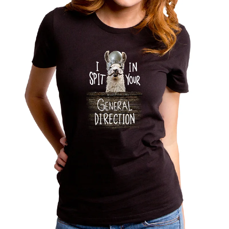 I Spit in your General Direction Women's T-Shirt Print Jacquard Patchwork