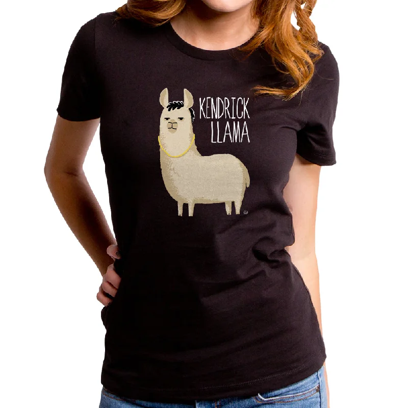 Kendrick Llama Women's T-Shirt Graphic Embroidered Appliqued