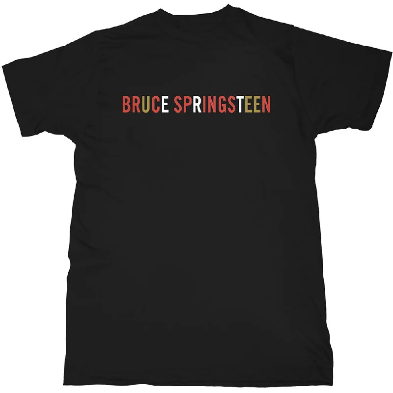 SALE | Bruce Springsteen | Official Band T-Shirt | Logo Layered Multi-layer Single Layer