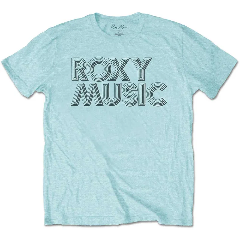 SALE | Roxy Music | Official Band T-shirt | Disco Logo Cashmere Blend Cotton Blend Poly Blend