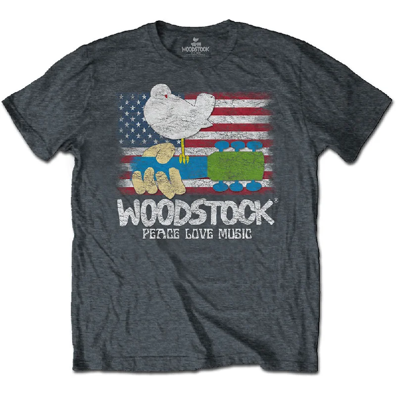 SALE | Woodstock | Official Band T-shirt | Flag Lace Blend Ribbed Blend Corduroy Blend