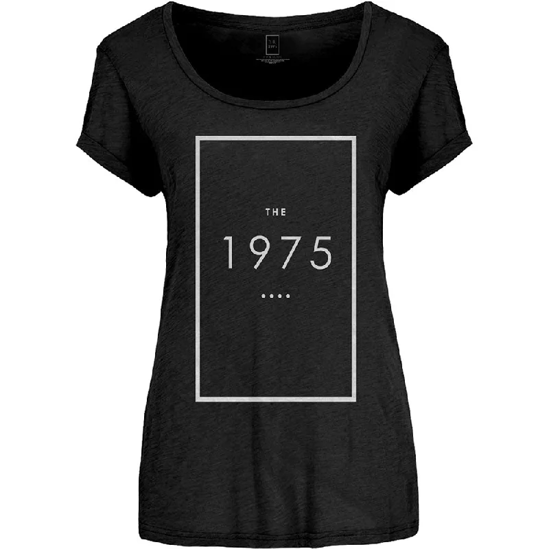 The 1975 Original Logo Ladies T-Shirt Real Fur Shearling Chenille