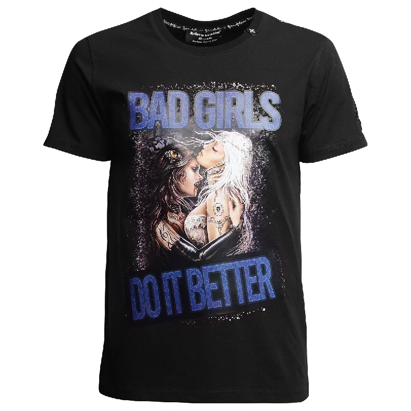 Bad Girls T-Shirt Schwarz Unisex Cashmere Blend Cotton Blend Poly Blend