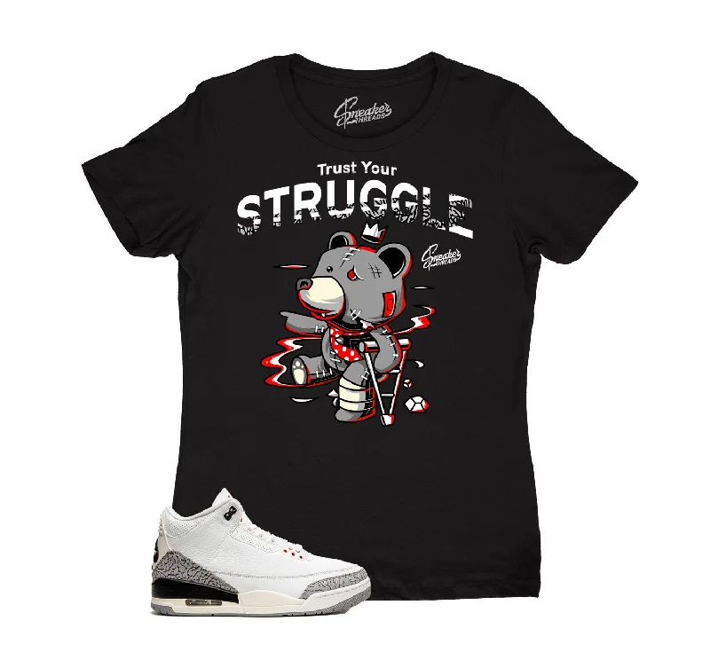 Womens - Reimagined White Cement 3 Trust Your Struggle Shirt Fashionable Trendy Casual