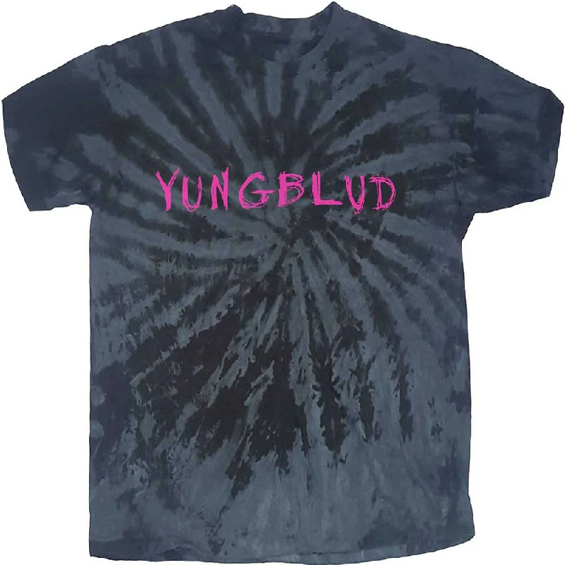 SALE | Yungblud | Official Band T-shirt | Scratch Logo (Dip-Dye) Fleece Fabric Down Fabric Feather Fabric