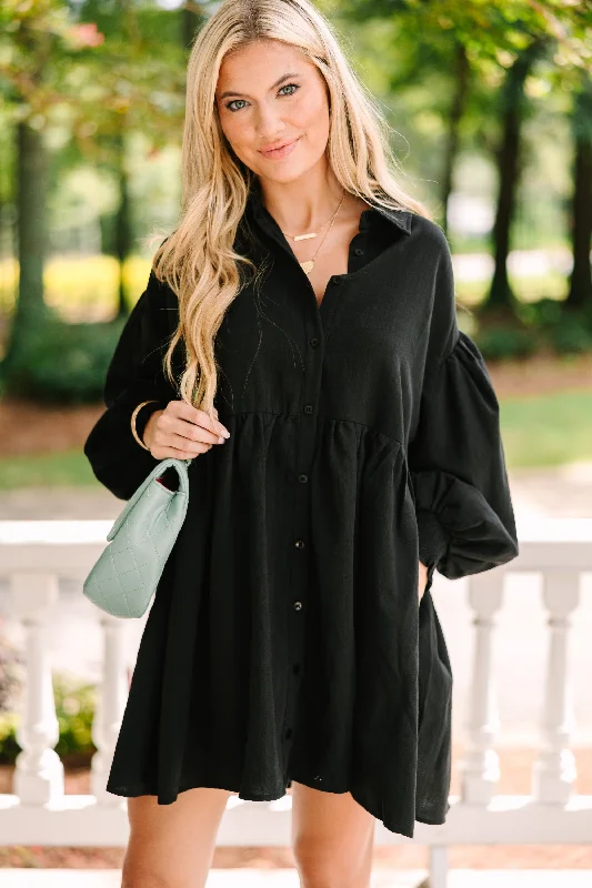 Find Yourself Black Babydoll Dress Tunics Brand named