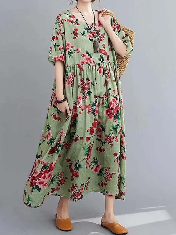 Just You, It Is Smock Dress Tunics Summer linen