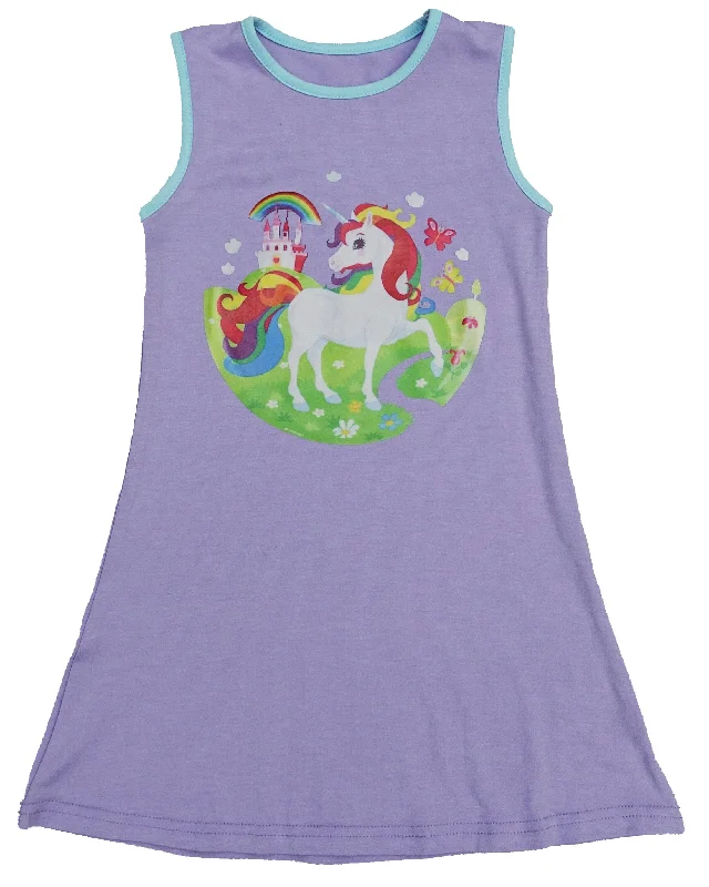 Lavender Unicorn Cotton Dress Tunics Review highly