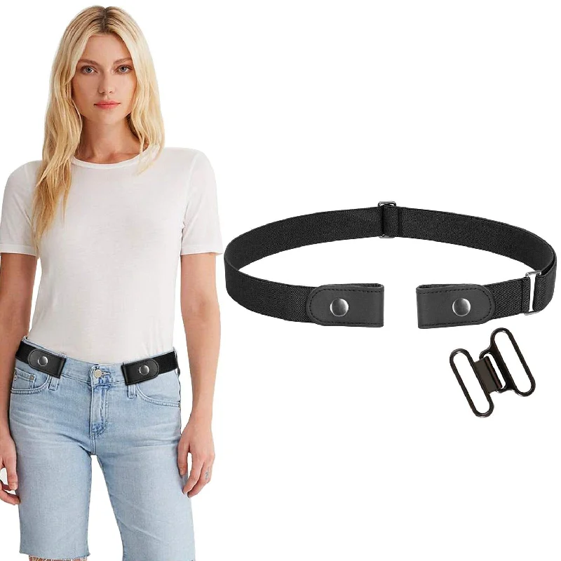 No Buckle Women/Men Invisible Belt Elastic Waist Belt Up to 48" for Jeans Pants Dresses Tunics Custom made